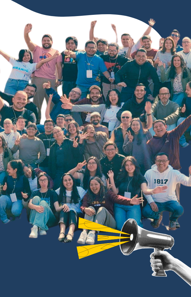 Grupo de jóvenes participantes de la Escuela de Líderes 4 en el Centro Marista de Formación (Guatemala),